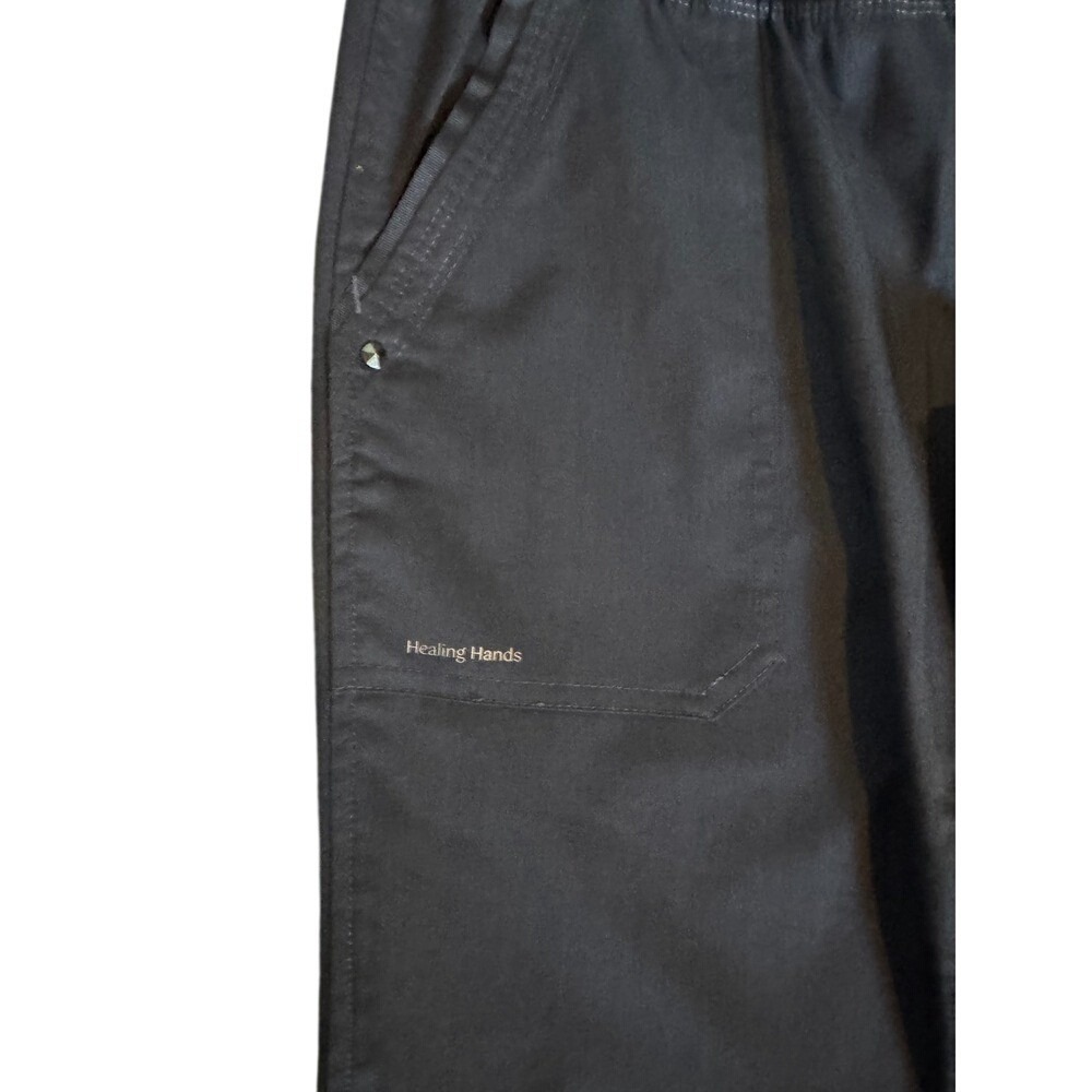 Healing Hands Purple Label Tori Scrub Pants XSP Petite gray NEW - Picture 4 of 6